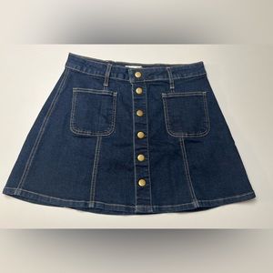 Altar’d State. Denim skirt with button detail. Like new. Size Small.